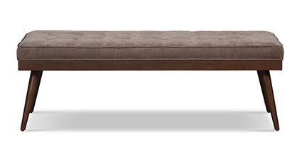 Luca Fabric Bench Collection, Willow Brown