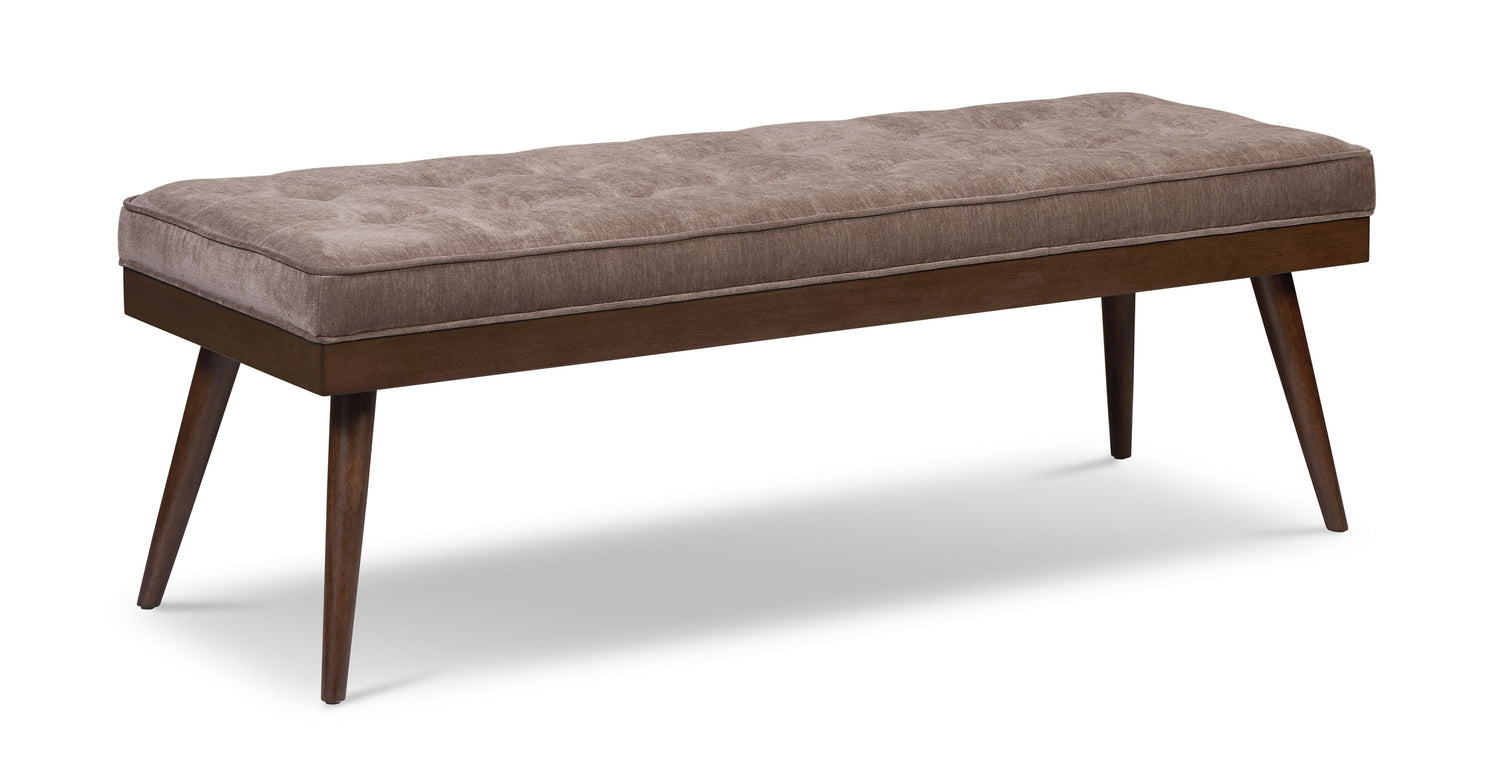 Luca Fabric Bench Willow Brown