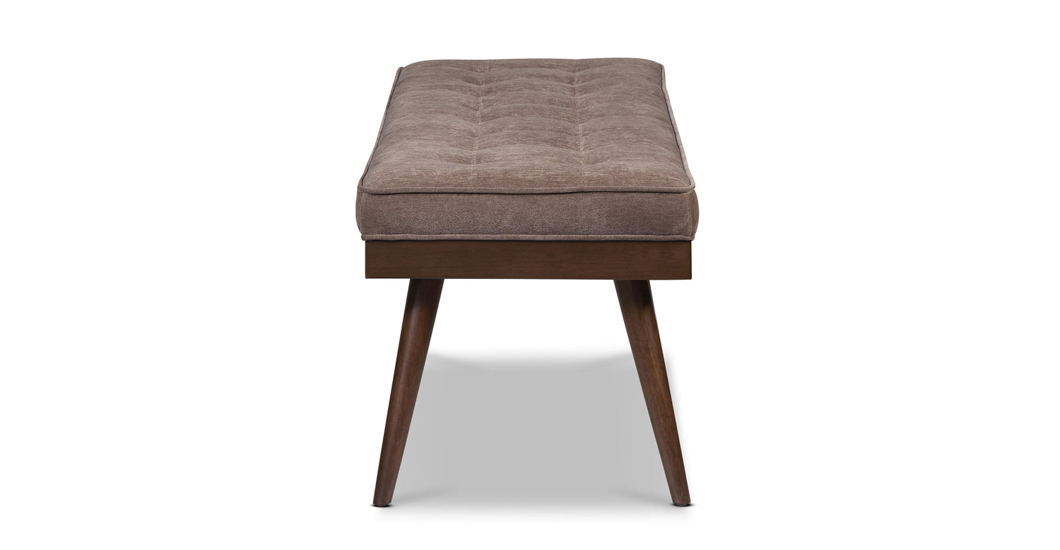Luca Fabric Bench Willow Brown