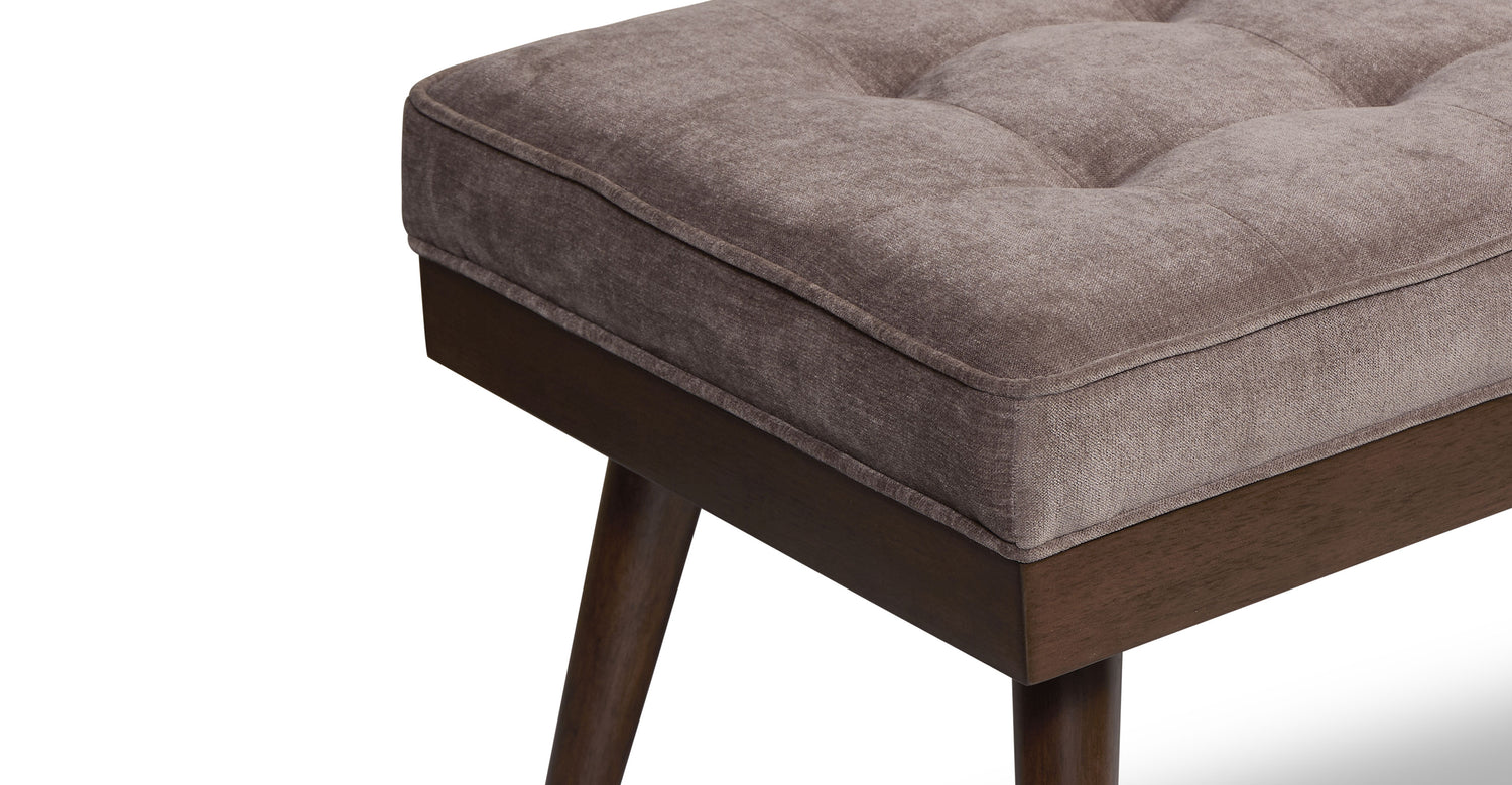 Luca Fabric Bench Willow Brown