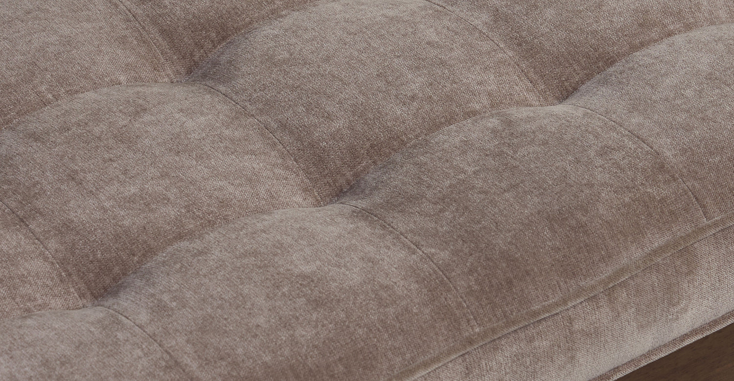 Luca Fabric Bench Willow Brown