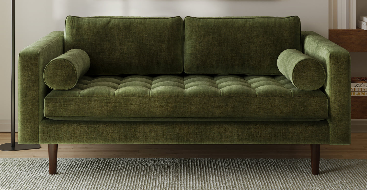 Distressed Green Velvet