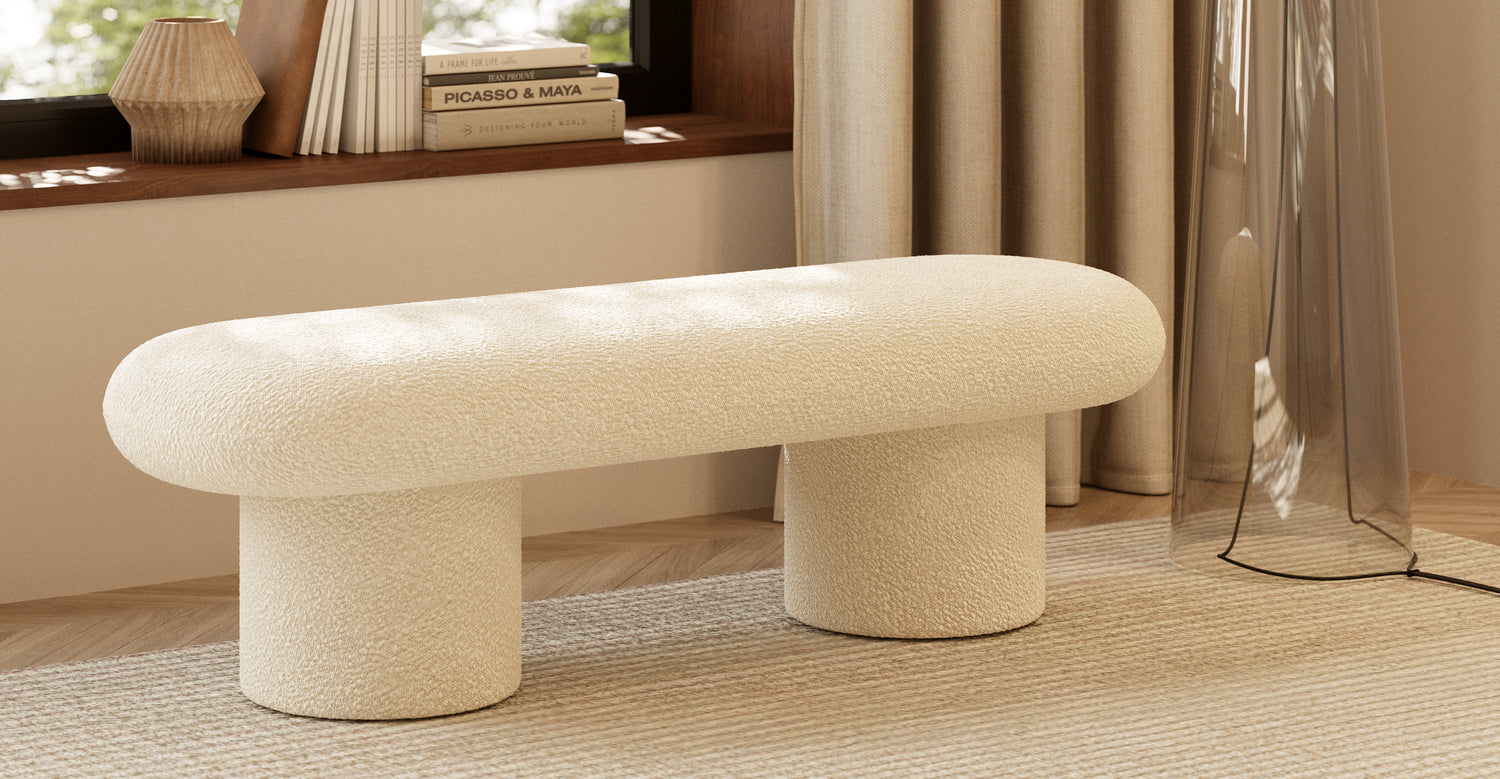 Crema White Boucle