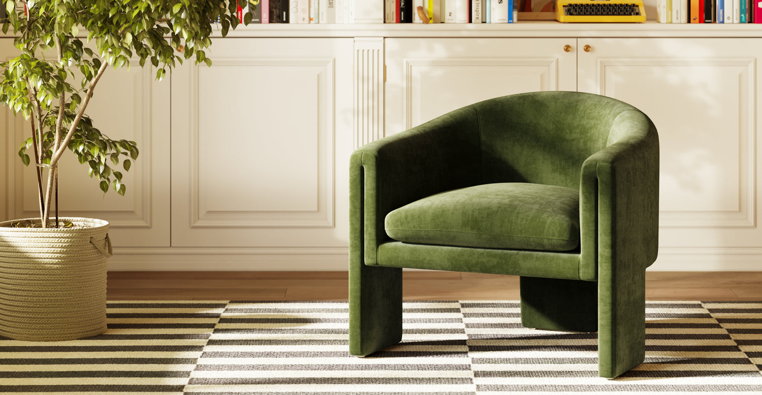 Distressed Green Velvet