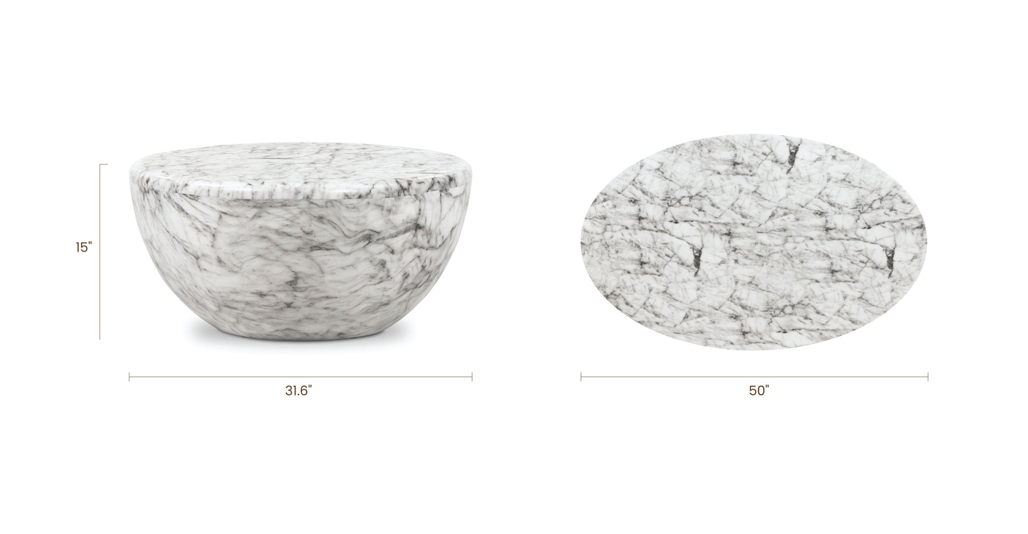 White Marble, dimensions