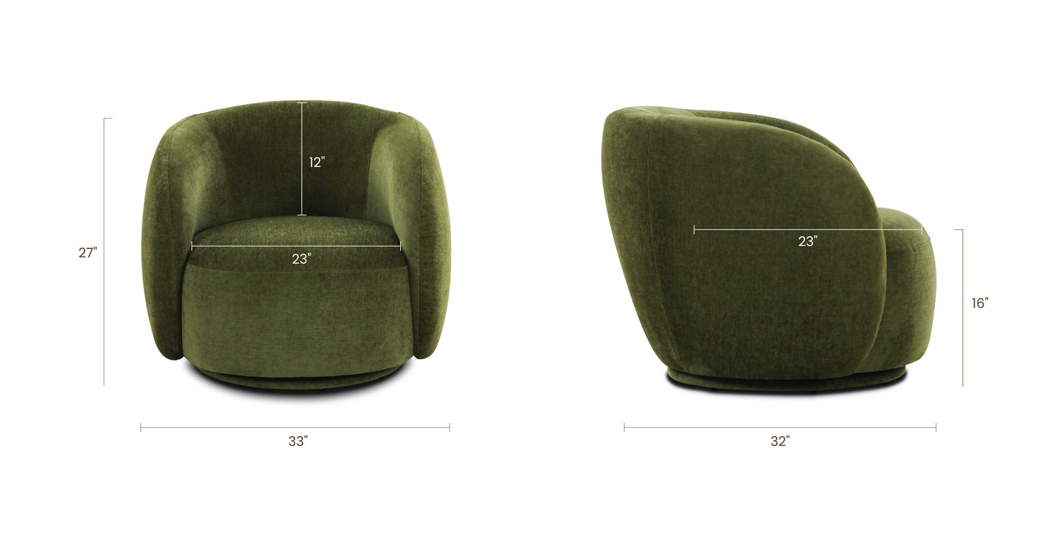 Distressed Green Velvet, dimensions