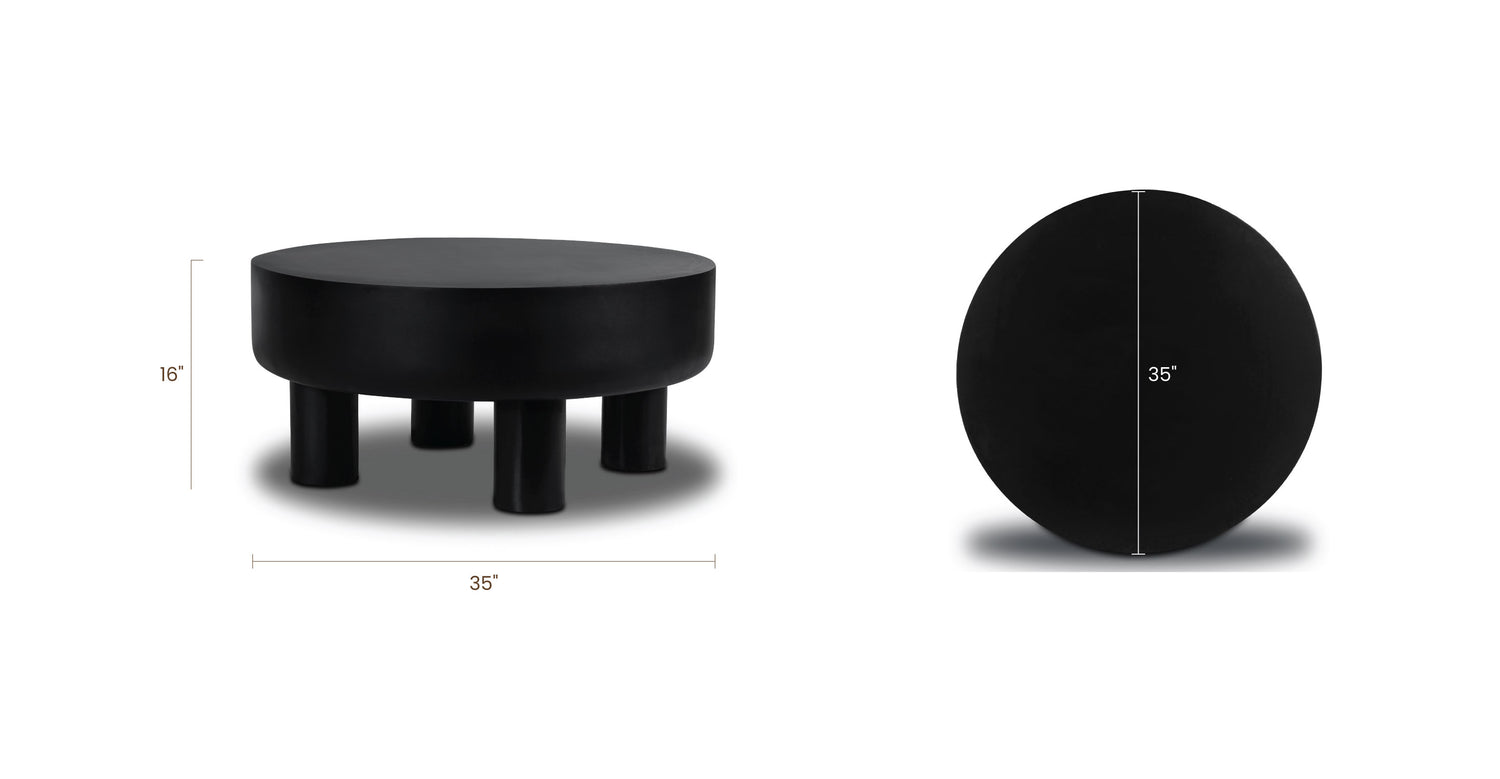Black, dimensions