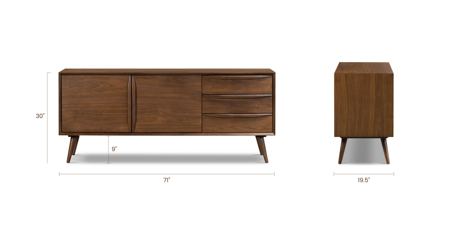 Walnut, dimensions