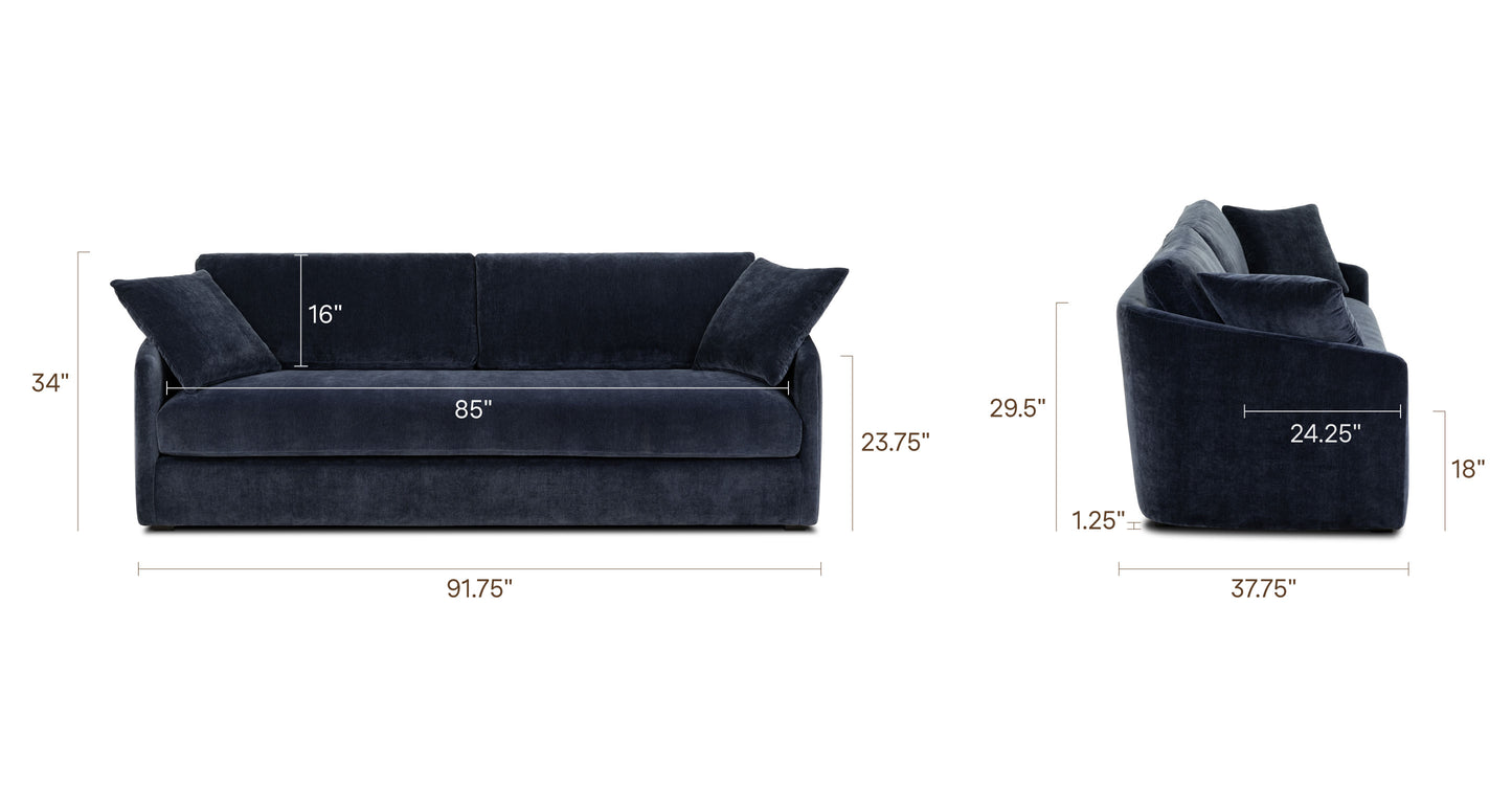 Mystic Blue, dimensions