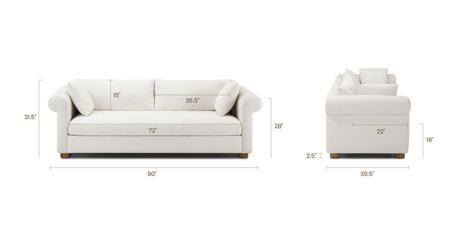 Polar White, dimensions