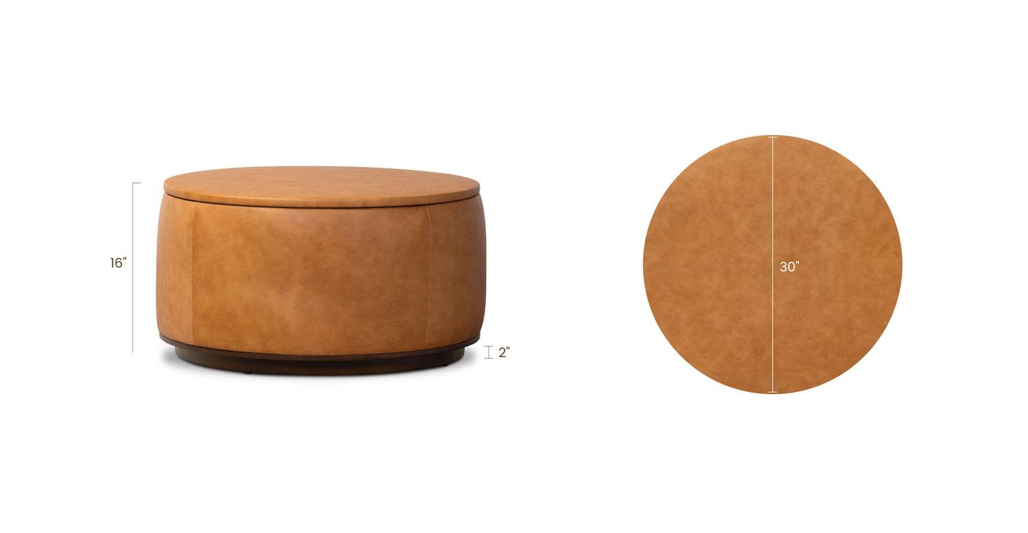 Cognac Tan, dimensions