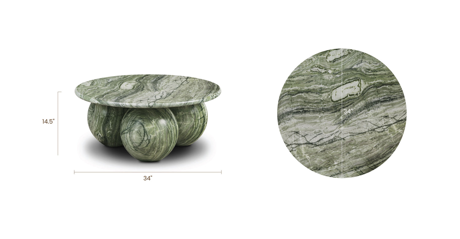 Seaweed Green, dimensions