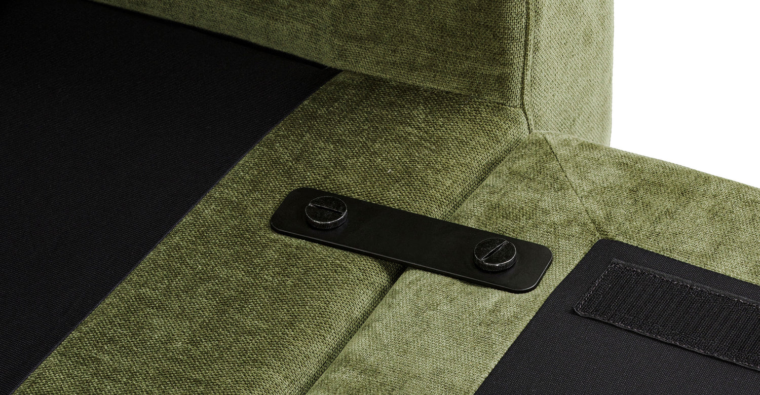 Distressed Green Velvet