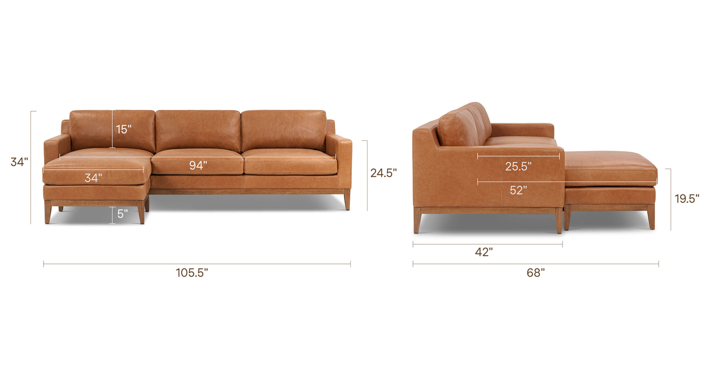 Saddle Tan, dimensions