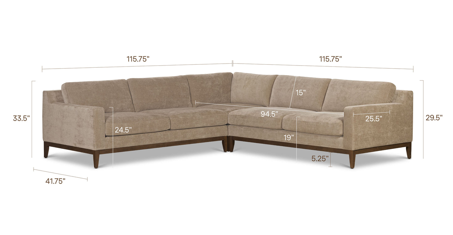 Clove Brown, dimensions