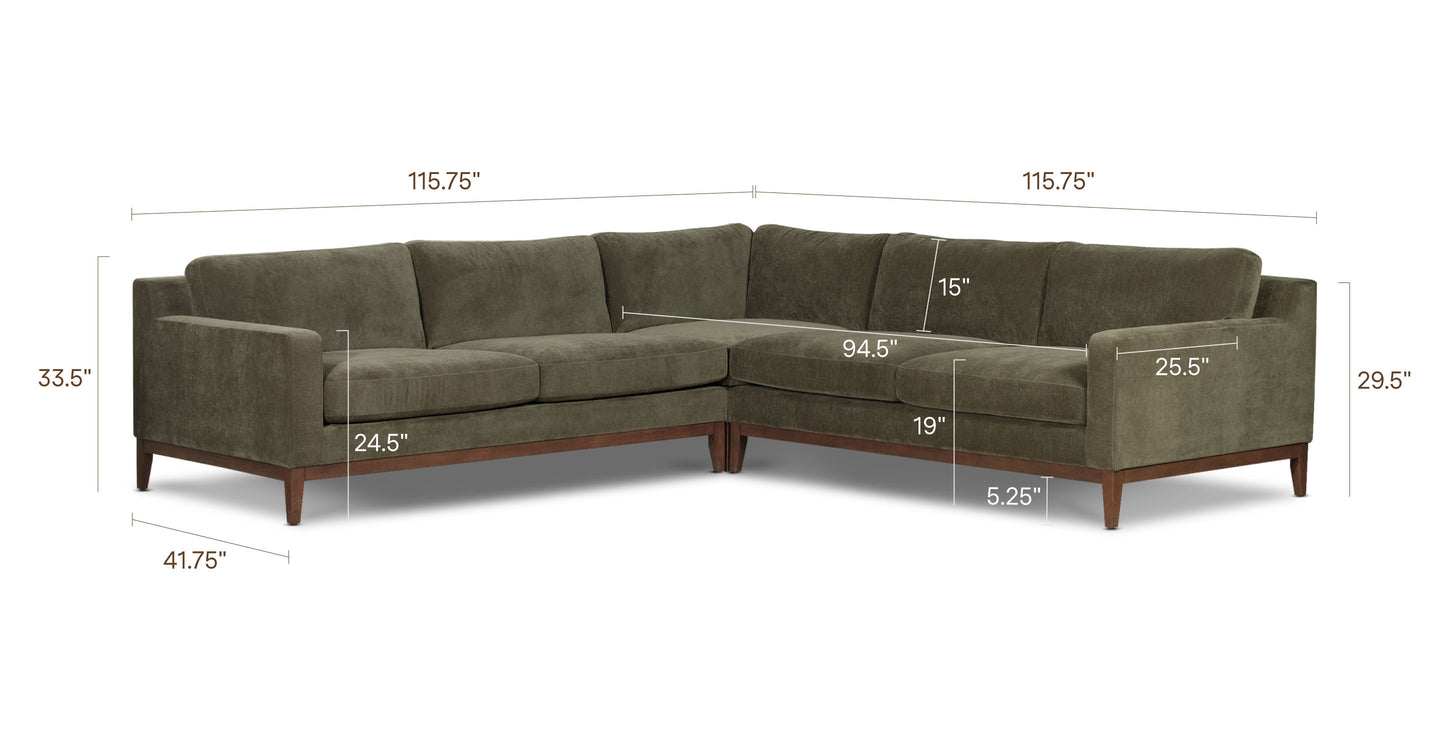 Lume Green, dimensions