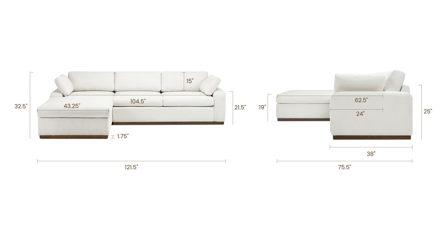Polar White, dimensions