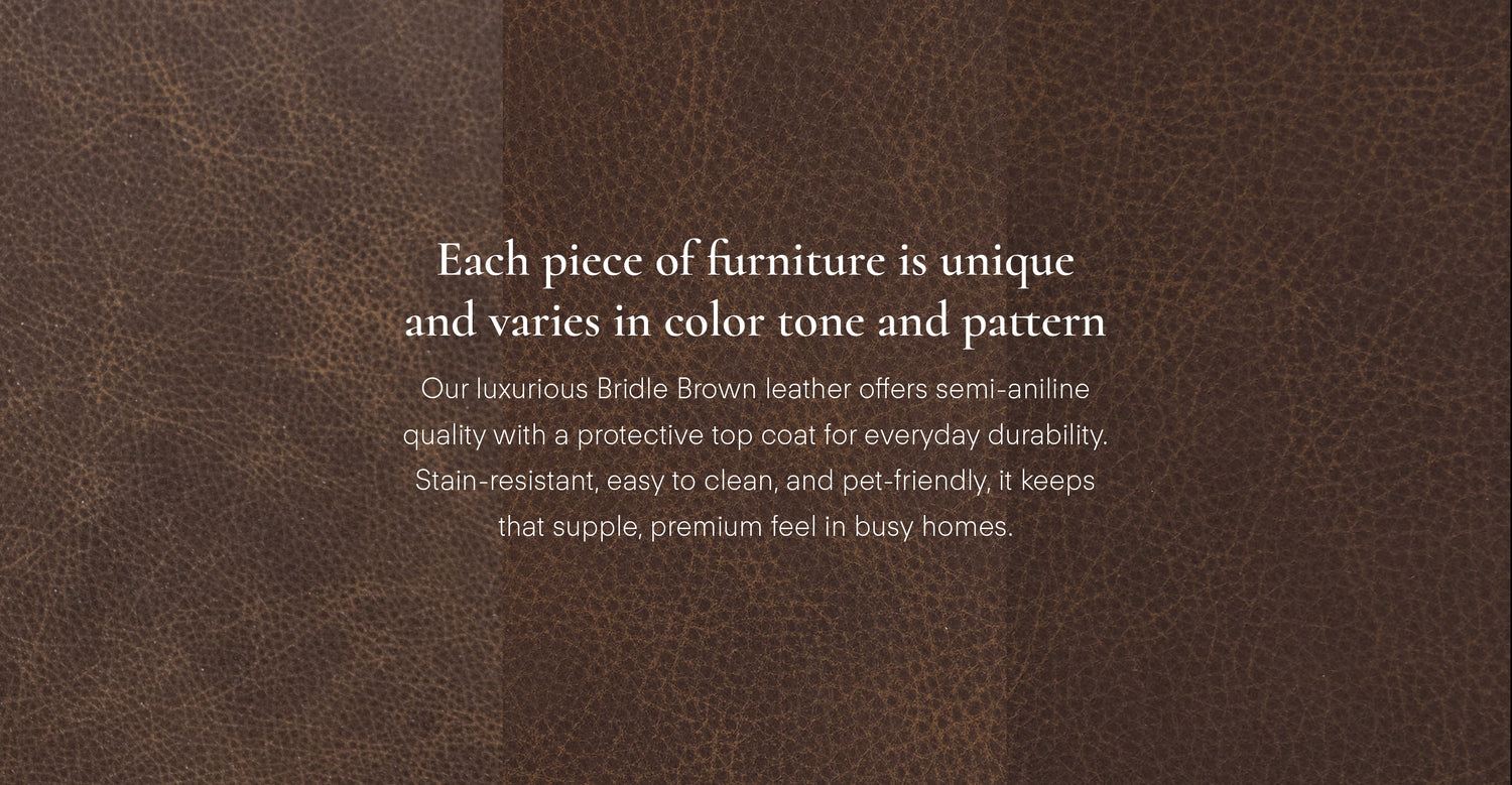 Bosco Leather Lounge Chair Bridle Brown