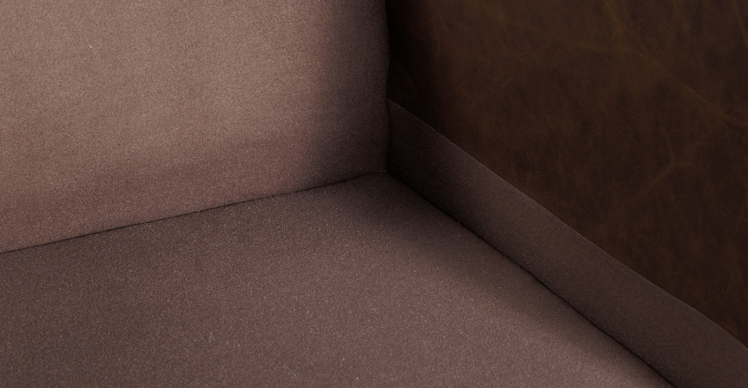 Bosco Leather Lounge Chair Bridle Brown