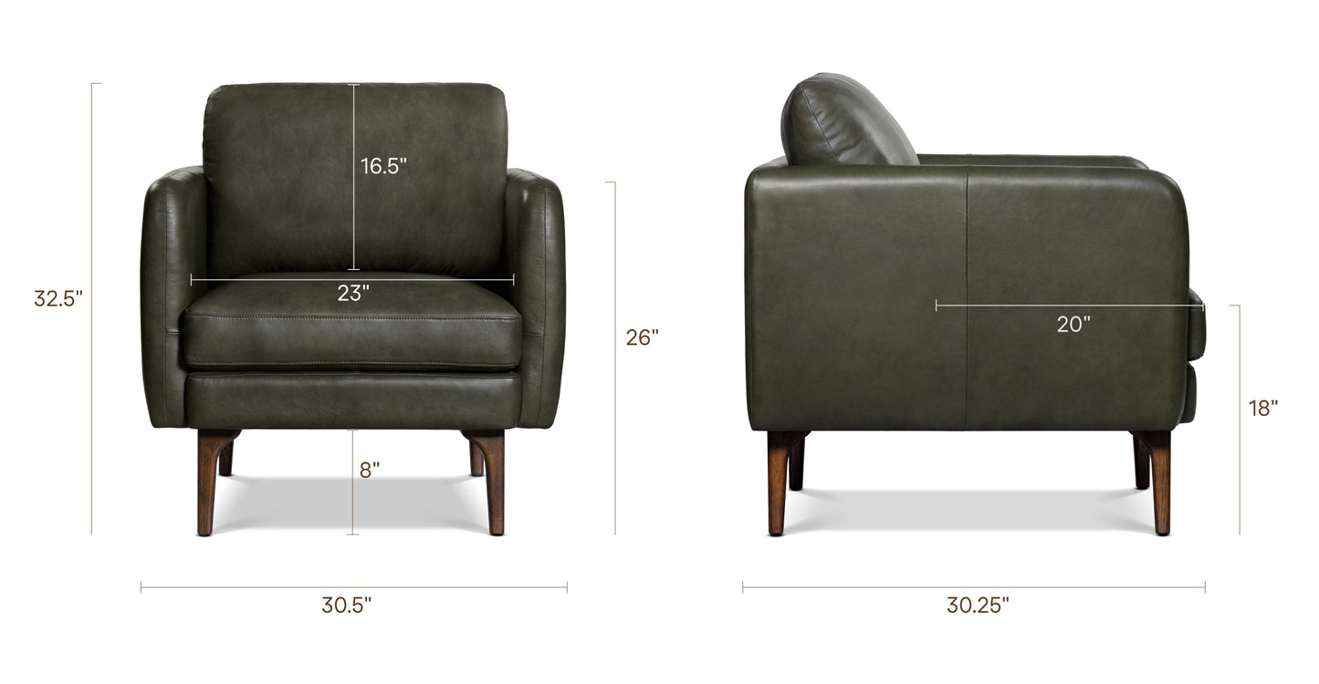 Olivine Green, dimensions