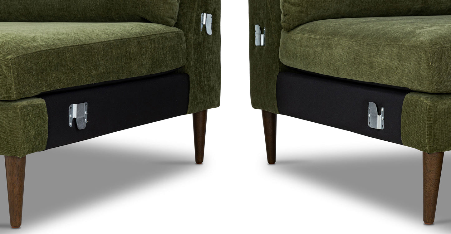 Distressed Green Velvet