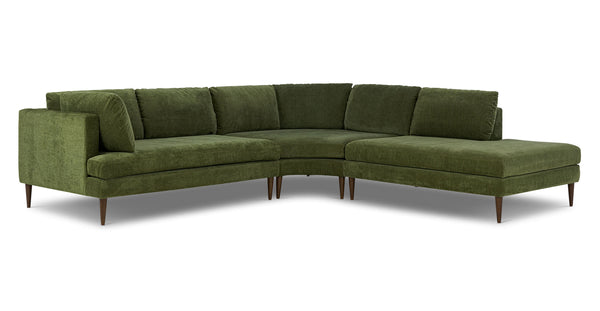 Lucerne Right-Facing Bumper Chaise Sectional