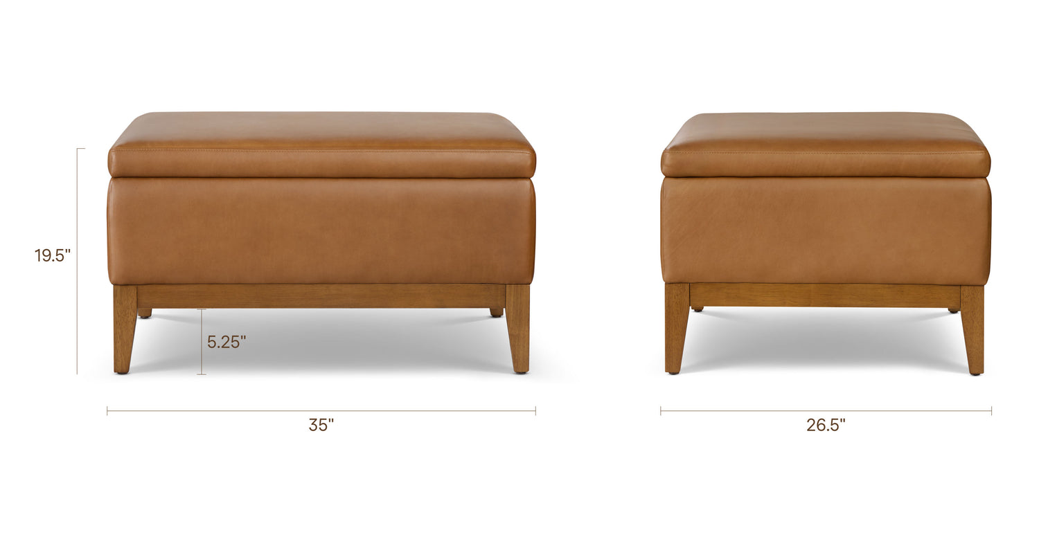 Zyon Leather Storage Ottoman (35