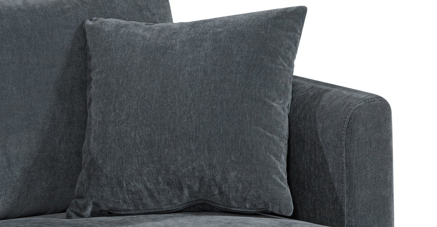 Lucerne Left-Facing Sectional with Extra-Wide Chaise Boreal Blue