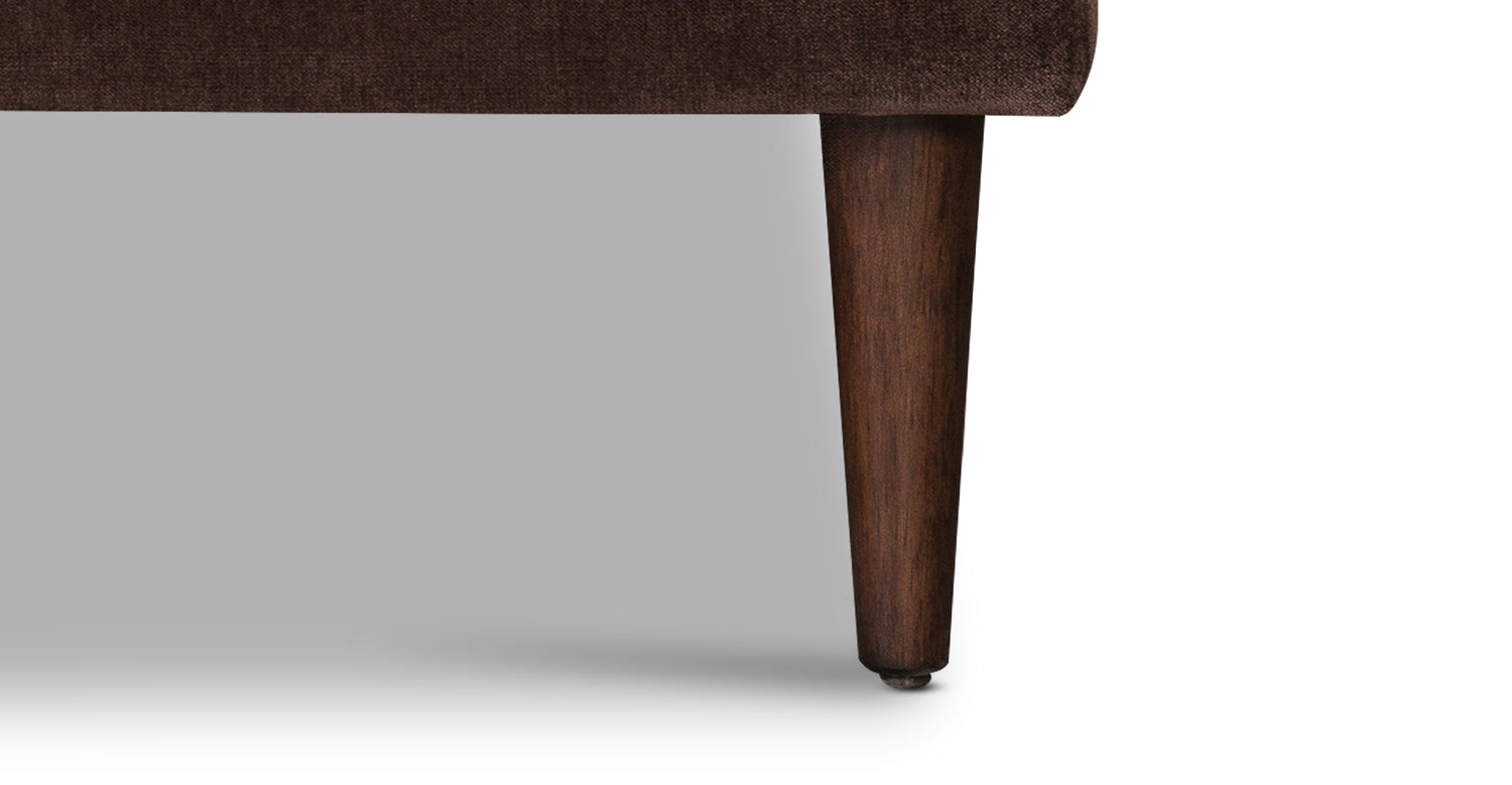 Lucerne Left-Facing Sectional with Extra-Wide Chaise Sable Brown