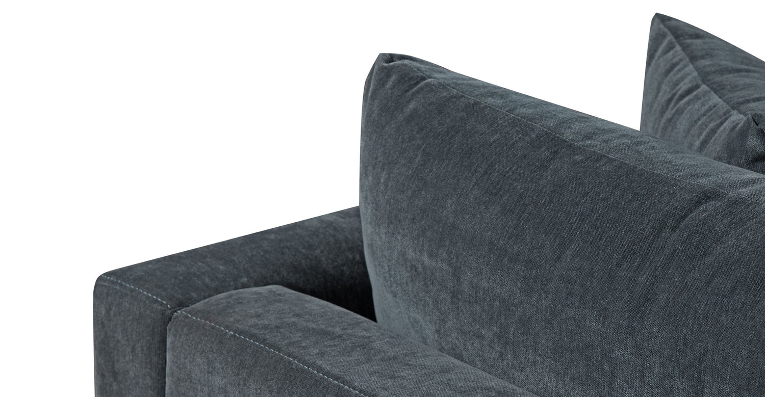 Lucerne Right-Facing Sectional with Extra-Wide Chaise Boreal Blue