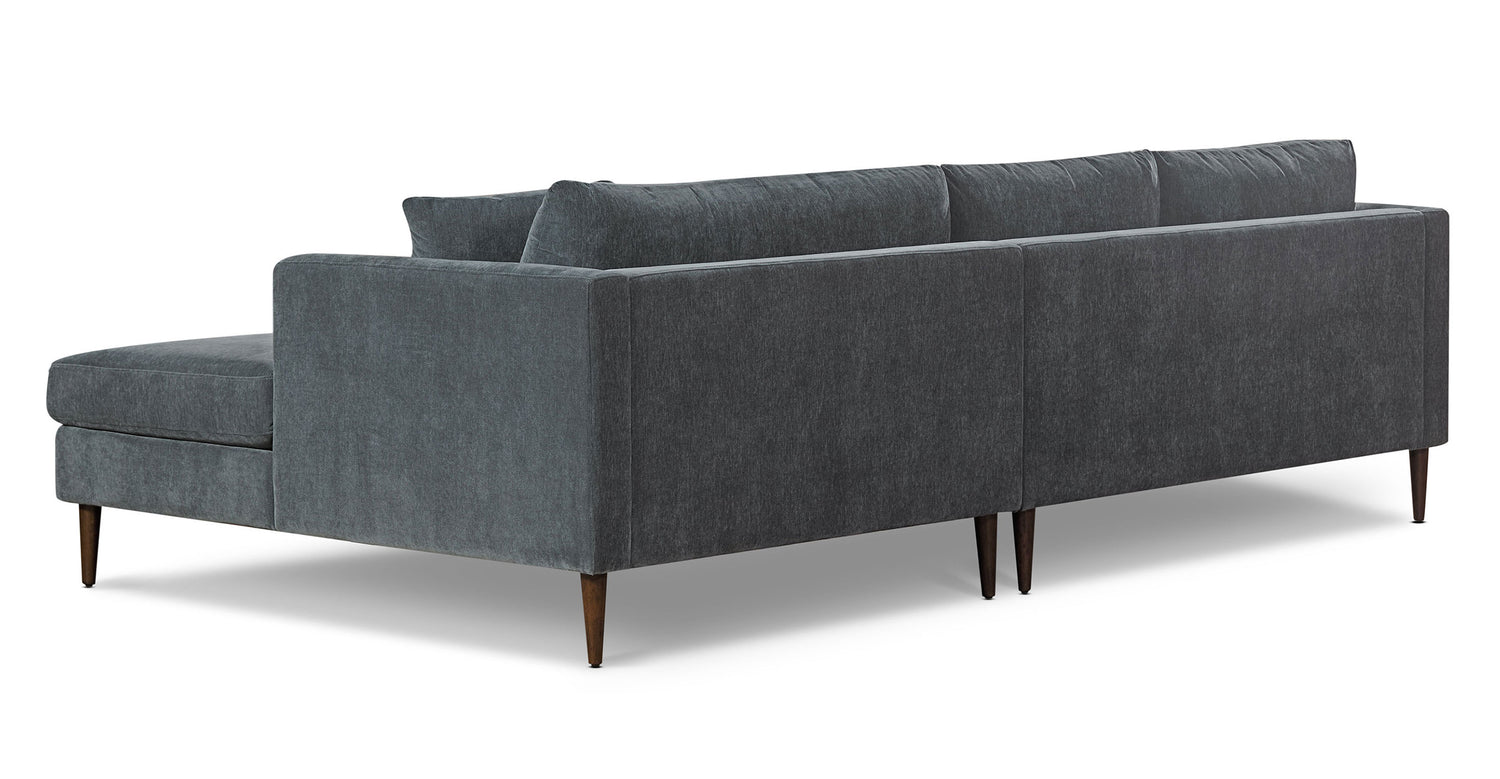 Lucerne Right-Facing Sectional with Extra-Wide Chaise Boreal Blue