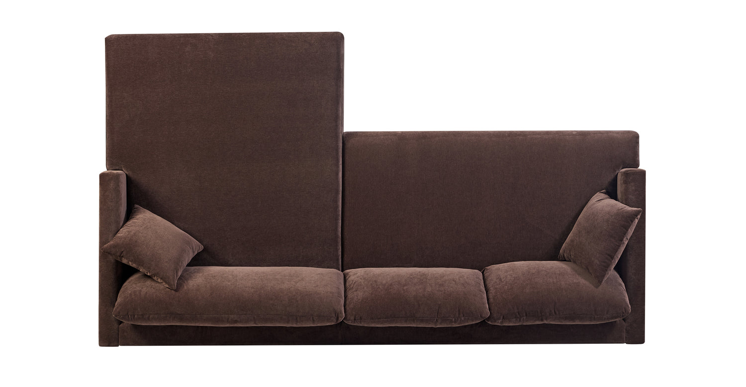 Lucerne Right-Facing Sectional with Extra-Wide Chaise Sable Brown