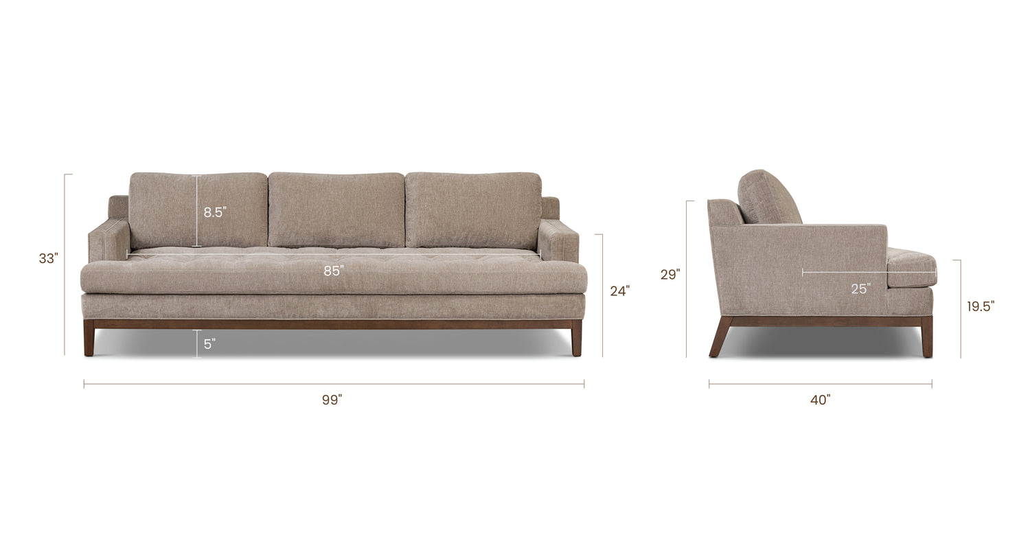 Taupe Brown, dimensions
