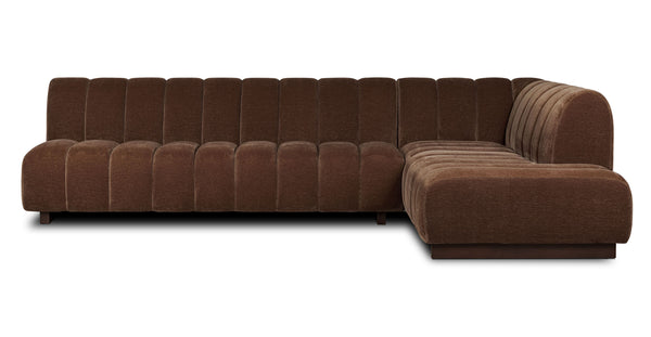 Pomona 125" Right-Facing Bumper Sectional