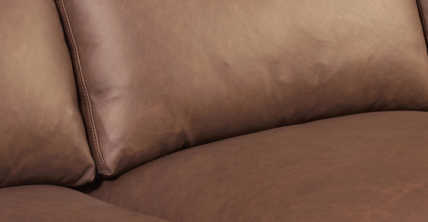 Sorrento Corner Sectional Caramel Brown