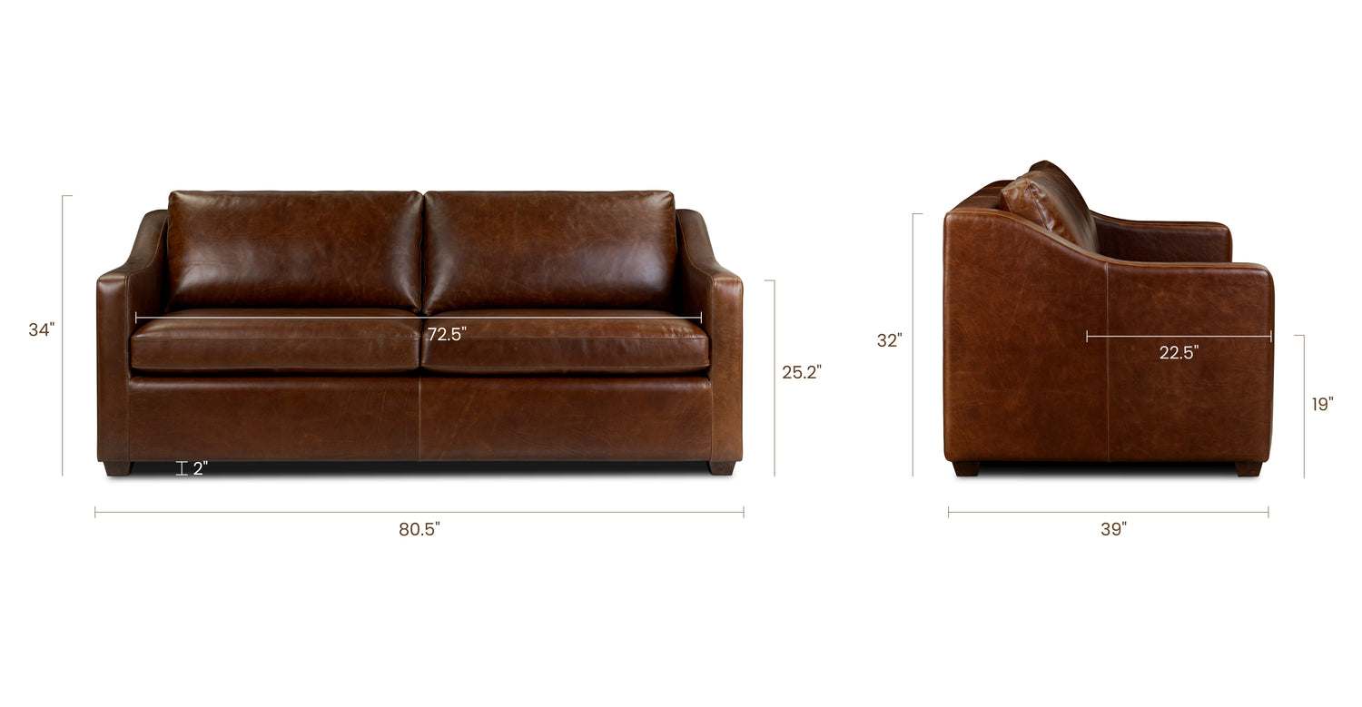 Oscuro Brown, dimensions