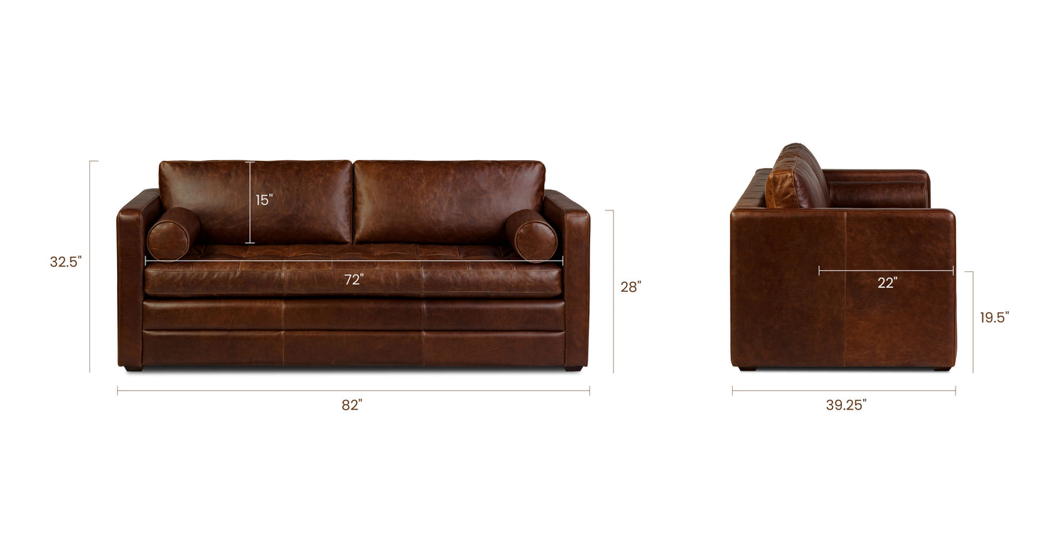 Oscuro Brown, dimensions
