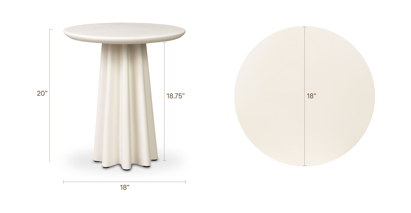 Almond White, dimensions