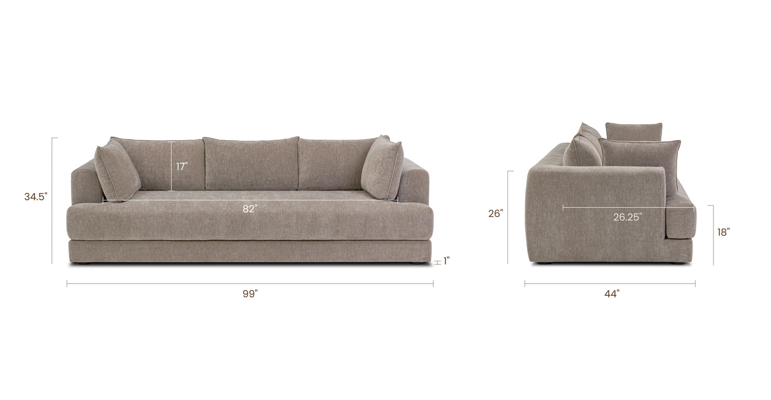 Taupe Brown, dimensions