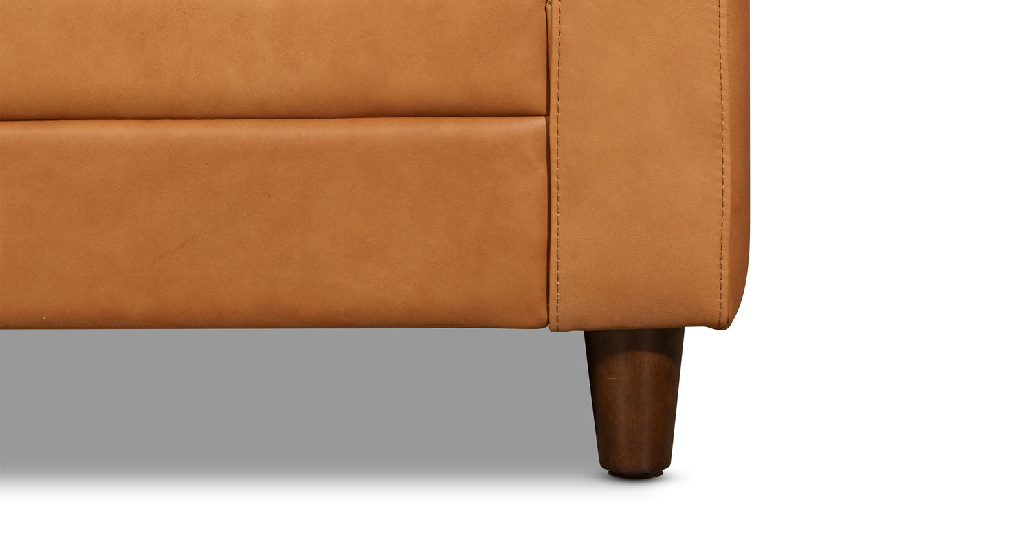 Harper Leather Pull-Out Convertible Sleeper Sofa (82