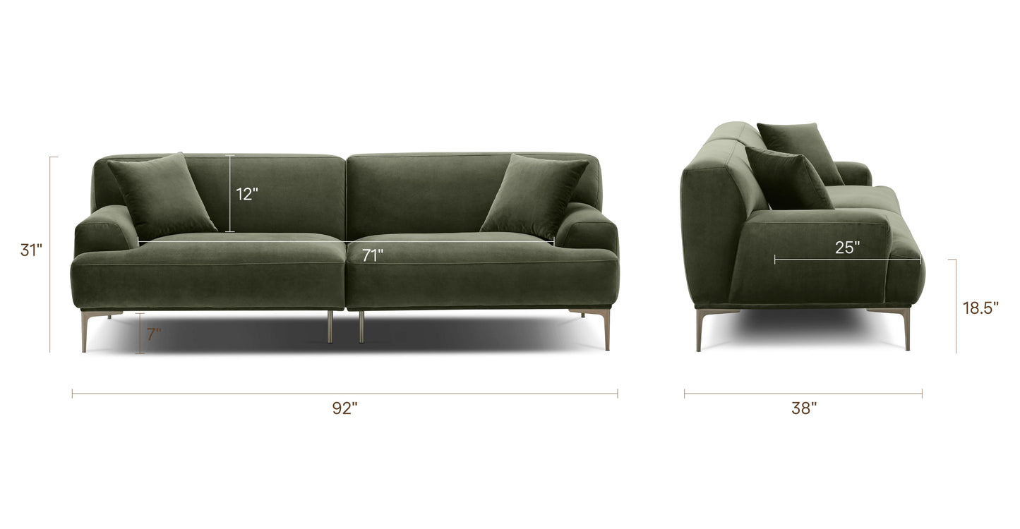 Calabria Green, dimensions