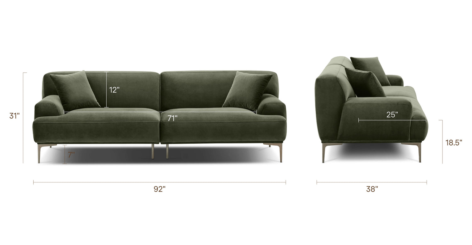 Calabria Green, dimensions