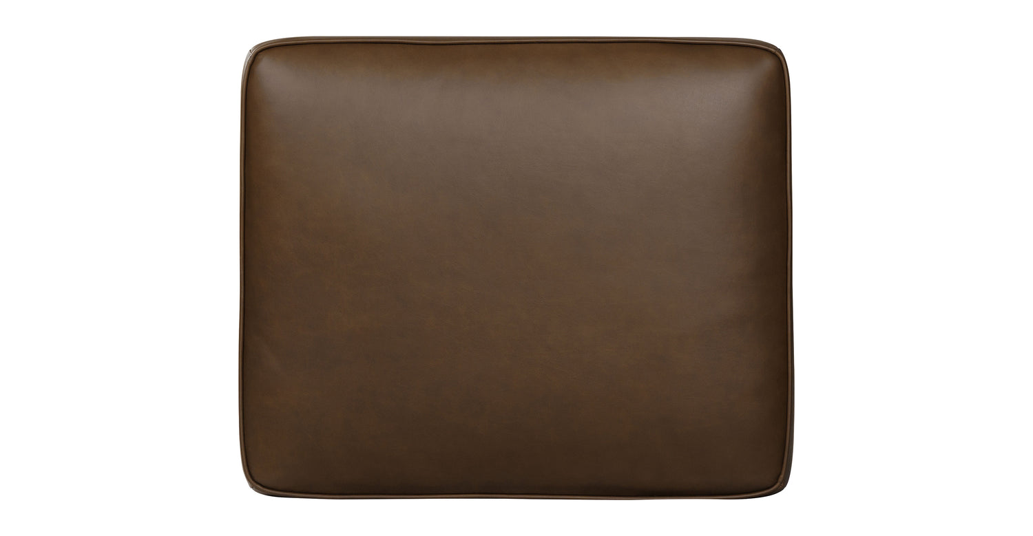 Essex Leather Ottoman 2.0 Cocoa Brown