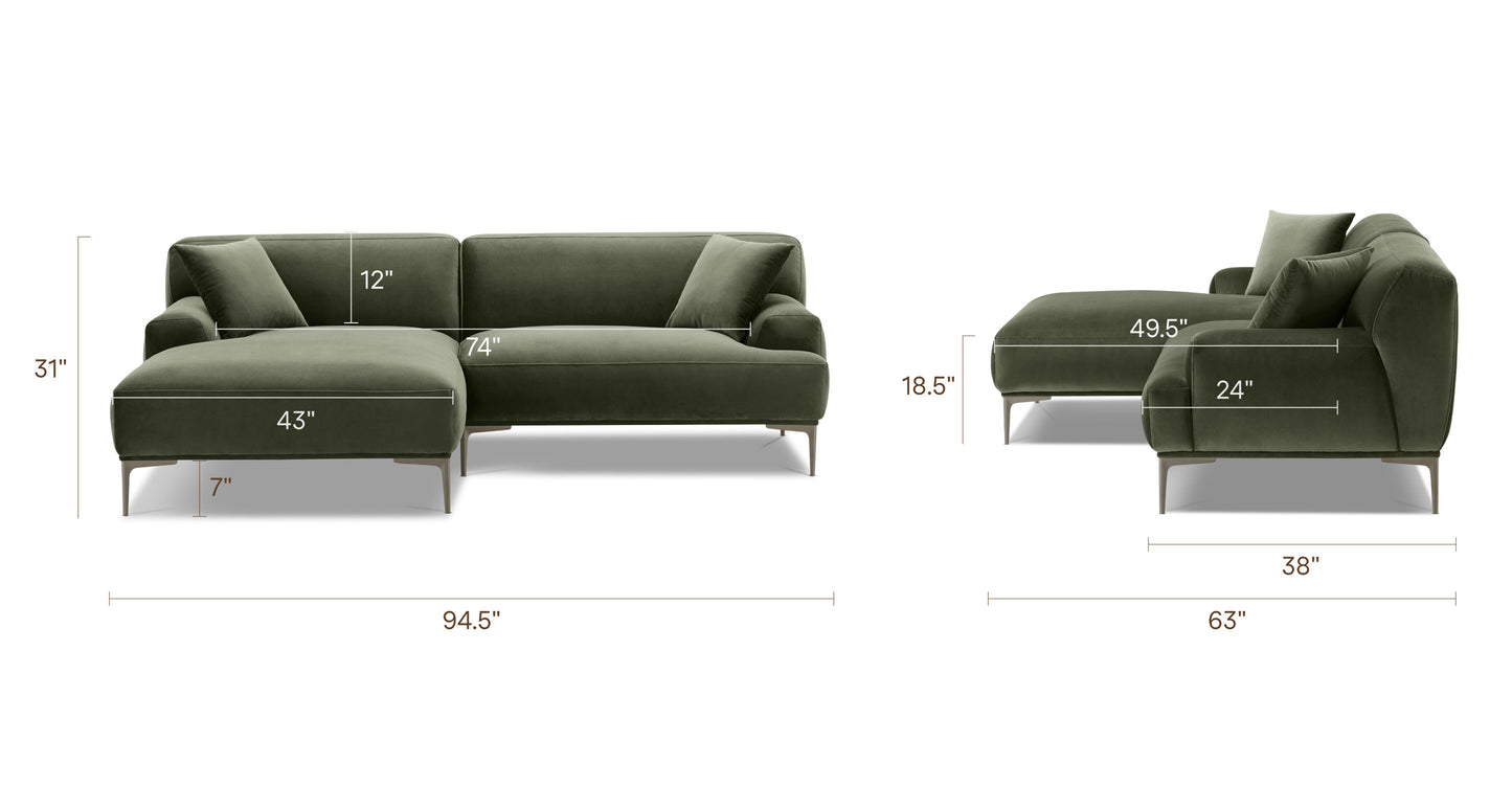 Calabria Green, dimensions