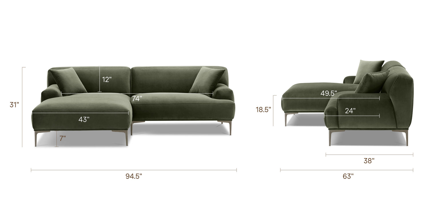 Calabria Green, dimensions