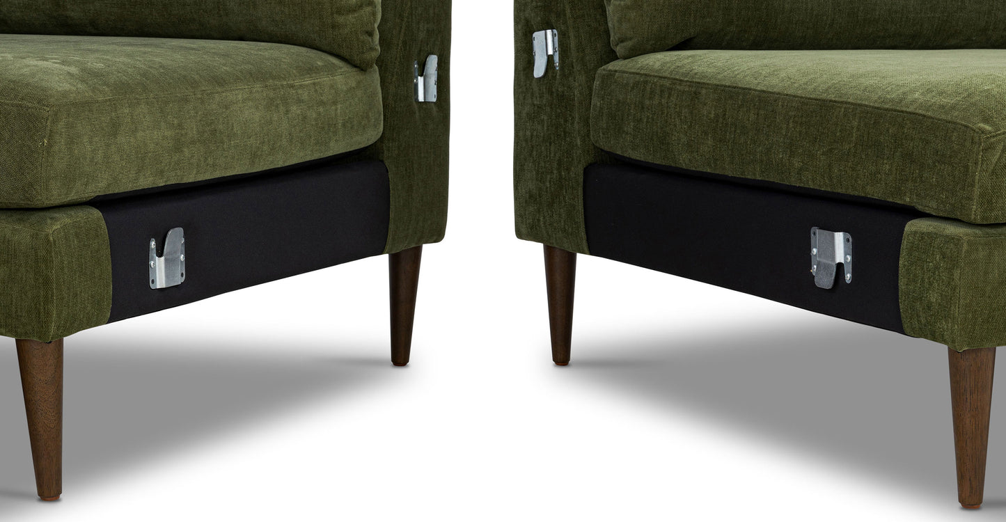 Distressed Green Velvet