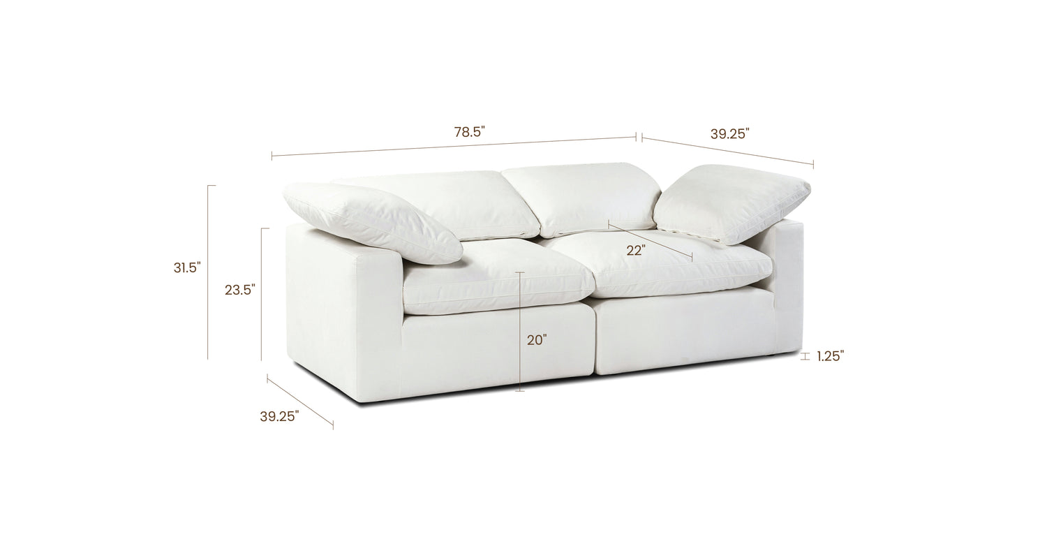 Cotton White, dimensions