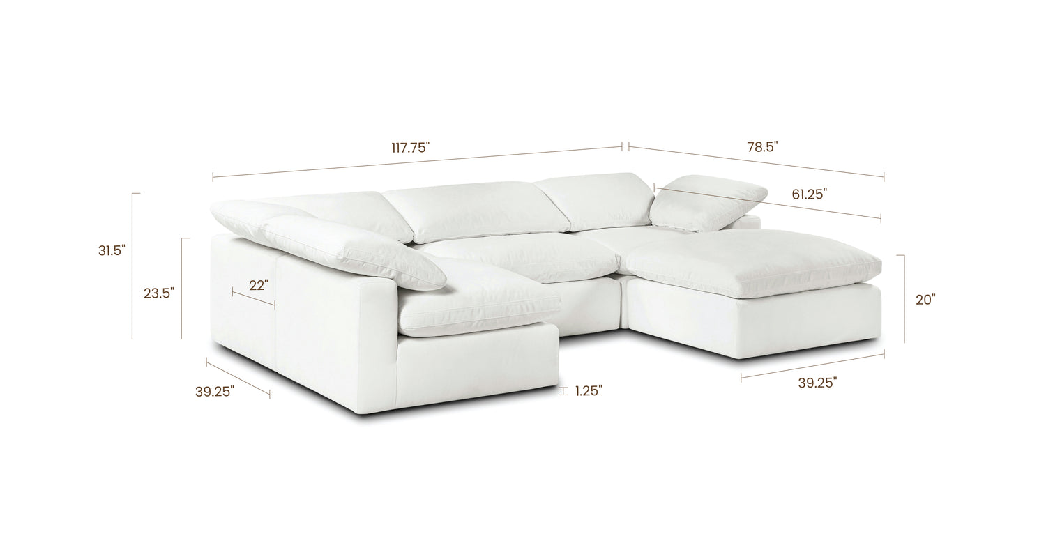 Cotton White, dimensions