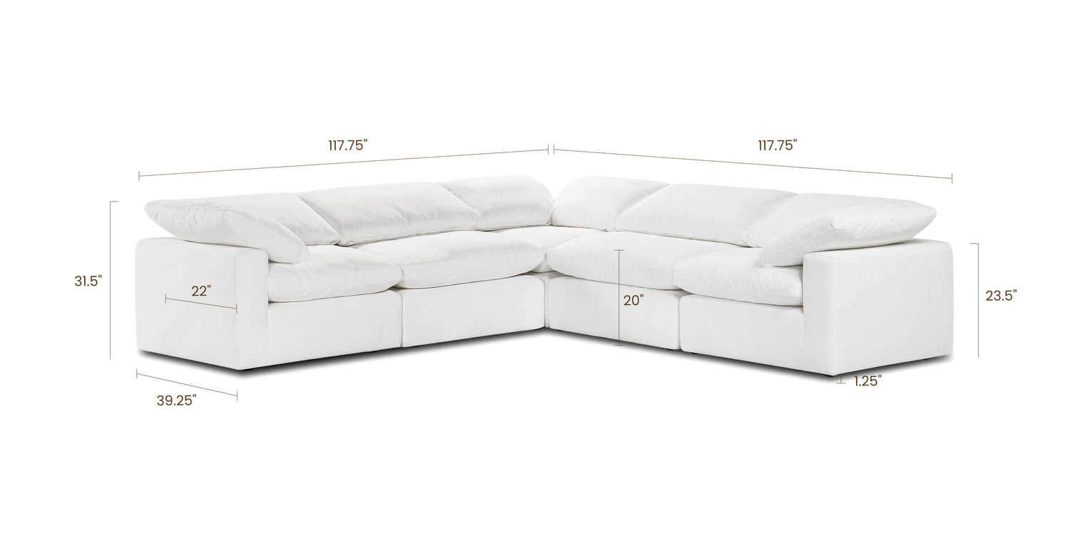 Cotton White, dimensions