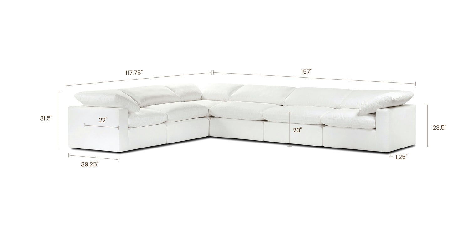 Cotton White, dimensions